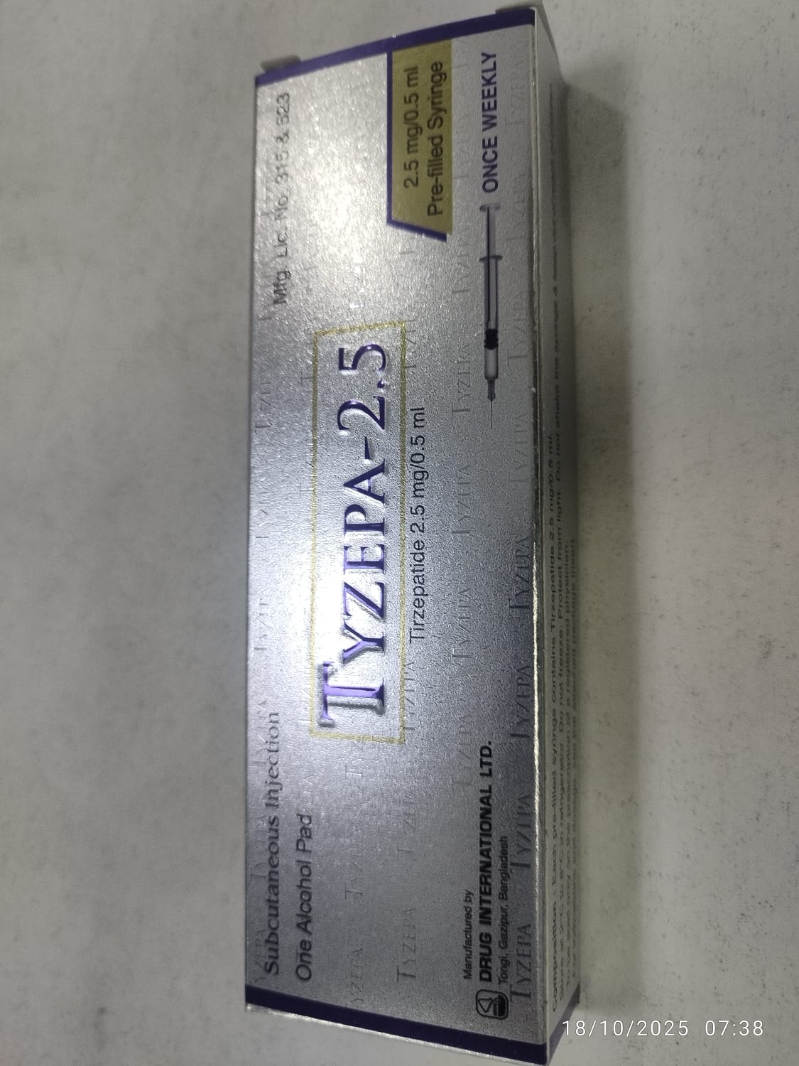 Tirzepatide-2.5mg/0.5ml Injection